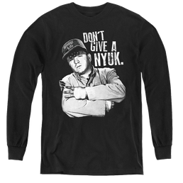 Three Stooges, The Give A Nyuk - Youth Long Sleeve T-Shirt Youth Long Sleeve T-Shirt The Three Stooges   