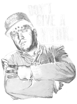 The Three Stooges Give A Nyuk Men's Long Sleeve T-Shirt Men's Long Sleeve T-Shirt The Three Stooges   