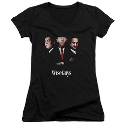 The Three Stooges Wiseguys Juniors V-Neck T-Shirt Juniors V-Neck T-Shirt The Three Stooges   