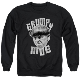 The Three Stooges Grumpy Moe Men's Crewneck Sweatshirt Men's Crewneck Sweatshirt The Three Stooges   