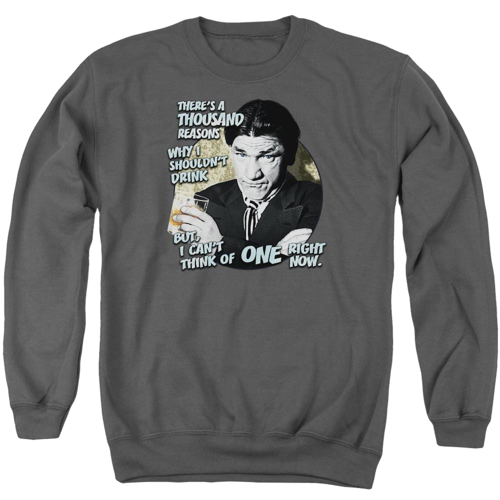 The Three Stooges Drink Men's Crewneck Sweatshirt Men's Crewneck Sweatshirt The Three Stooges   
