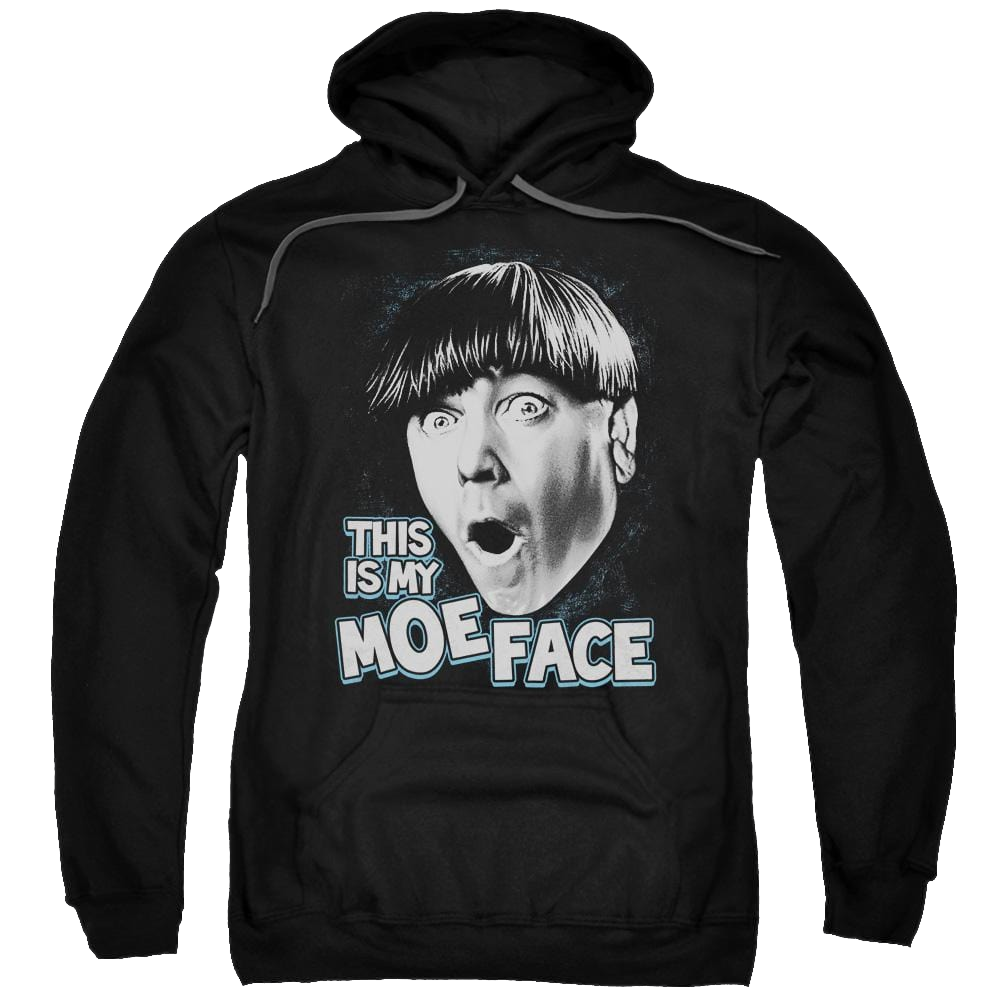 The Three Stooges Moe Face Pullover Hoodie Pullover Hoodie The Three Stooges   