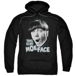 The Three Stooges Moe Face Pullover Hoodie Pullover Hoodie The Three Stooges   