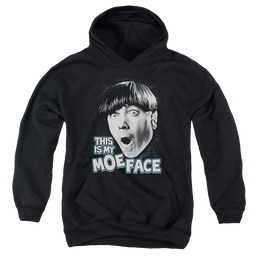 The Three Stooges Moe Face Youth Hoodie (Ages 8-12) Youth Hoodie (Ages 8-12) The Three Stooges   