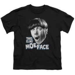 The Three Stooges Moe Face Youth T-Shirt (Ages 8-12) Youth T-Shirt (Ages 8-12) The Three Stooges   