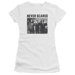 The Three Stooges Never Scared Juniors T-Shirt Juniors T-Shirt The Three Stooges   