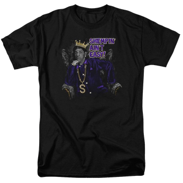 Black men's regular fit t-shirt with The Three Stooges Shempin graphic