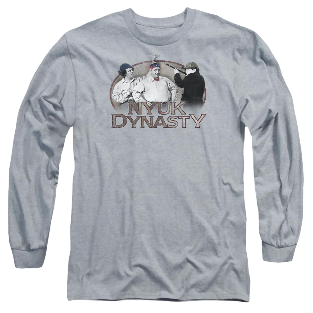The Three Stooges Nyuk Dynasty Men's Long Sleeve T-Shirt Men's Long Sleeve T-Shirt The Three Stooges   