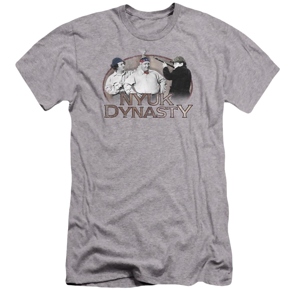 The Three Stooges Nyuk Dynasty Men's Premium Slim Fit T-Shirt Men's Premium Slim Fit T-Shirt The Three Stooges   