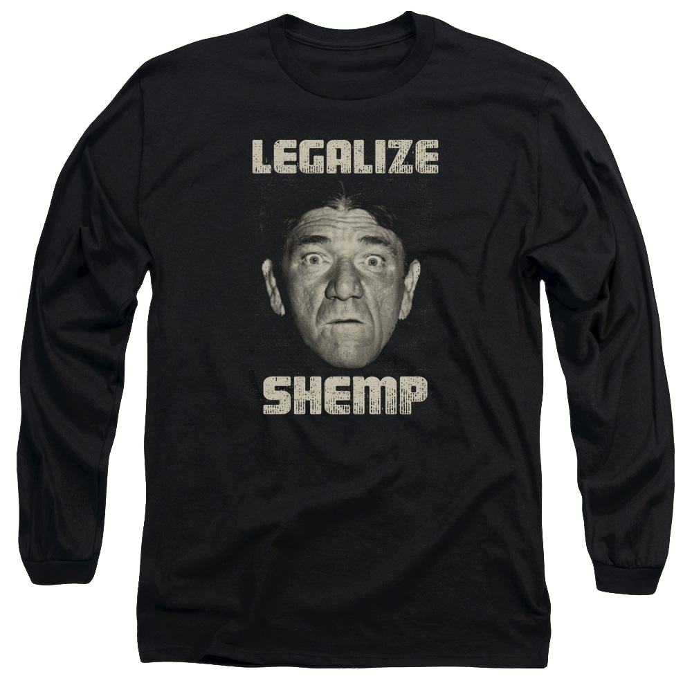 The Three Stooges Legalize Shemp Men's Long Sleeve T-Shirt Men's Long Sleeve T-Shirt The Three Stooges   