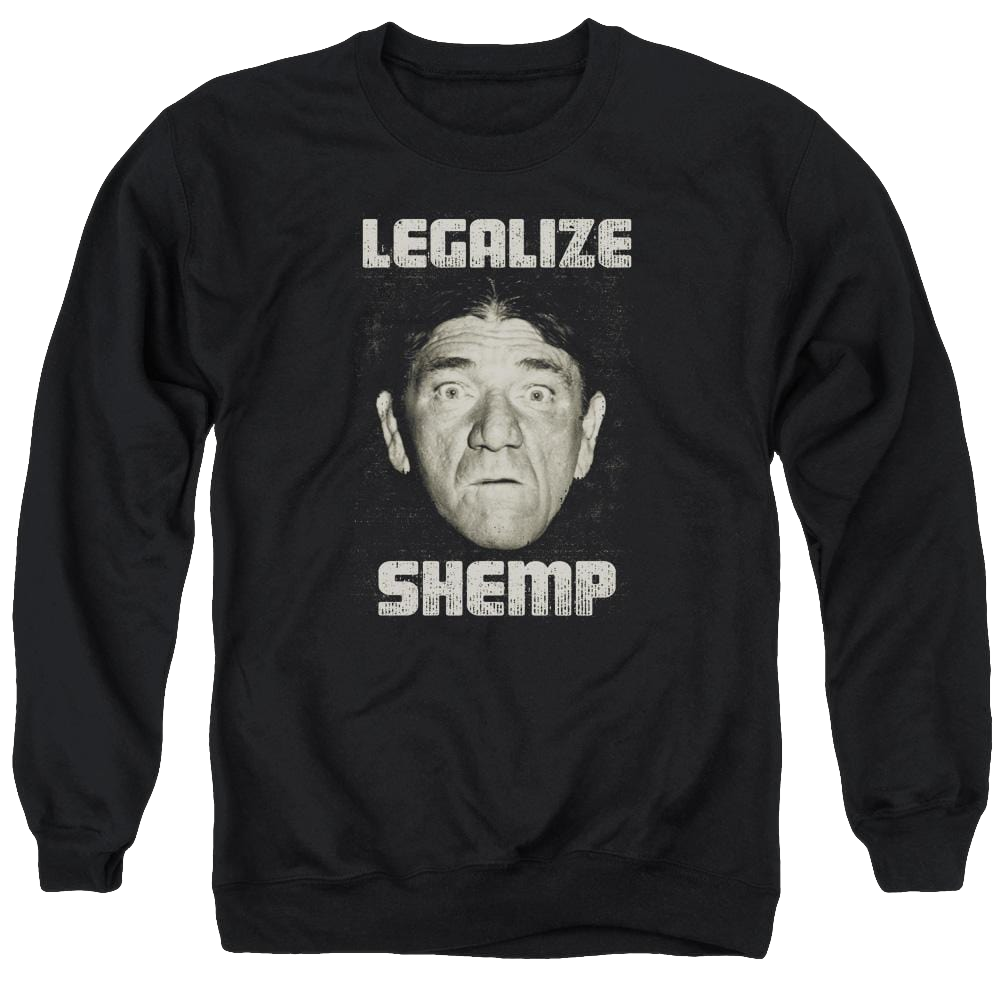 The Three Stooges Legalize Shemp Men's Crewneck Sweatshirt Men's Crewneck Sweatshirt The Three Stooges   