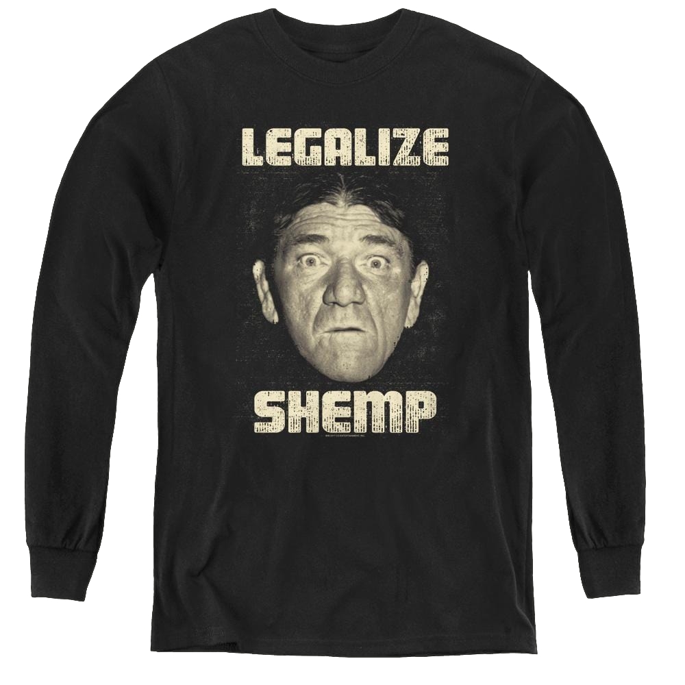 Three Stooges, The Legalize Shemp - Youth Long Sleeve T-Shirt Youth Long Sleeve T-Shirt The Three Stooges   