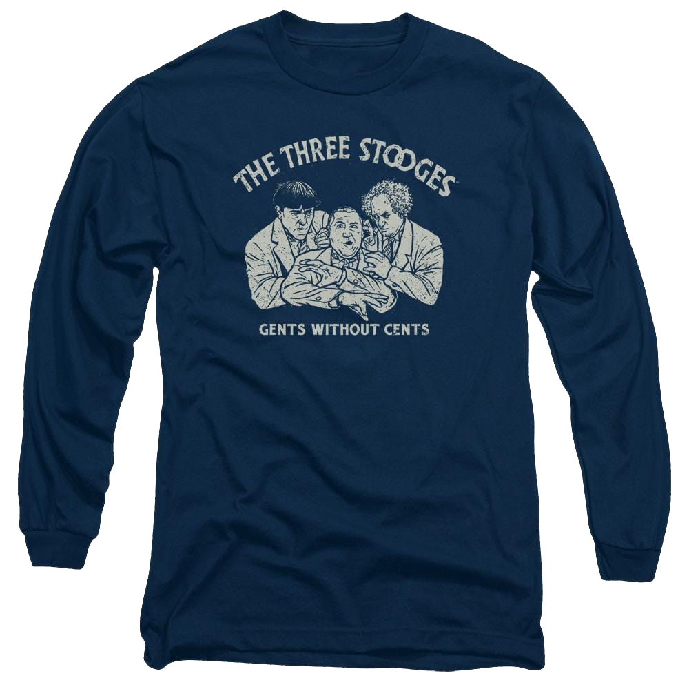 The Three Stooges Without Cents Men's Long Sleeve T-Shirt Men's Long Sleeve T-Shirt The Three Stooges   