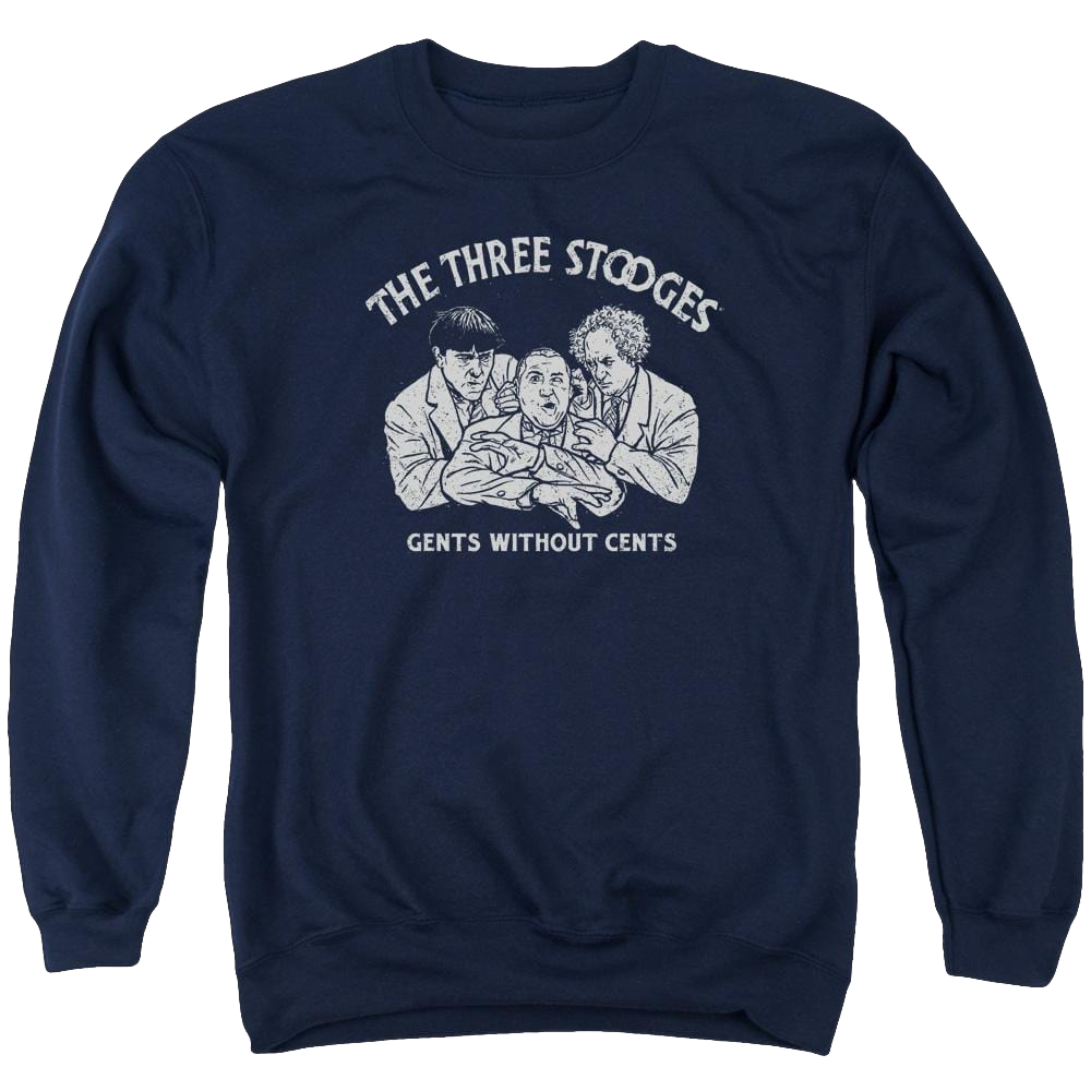 The Three Stooges Without Cents Men's Crewneck Sweatshirt Men's Crewneck Sweatshirt The Three Stooges   