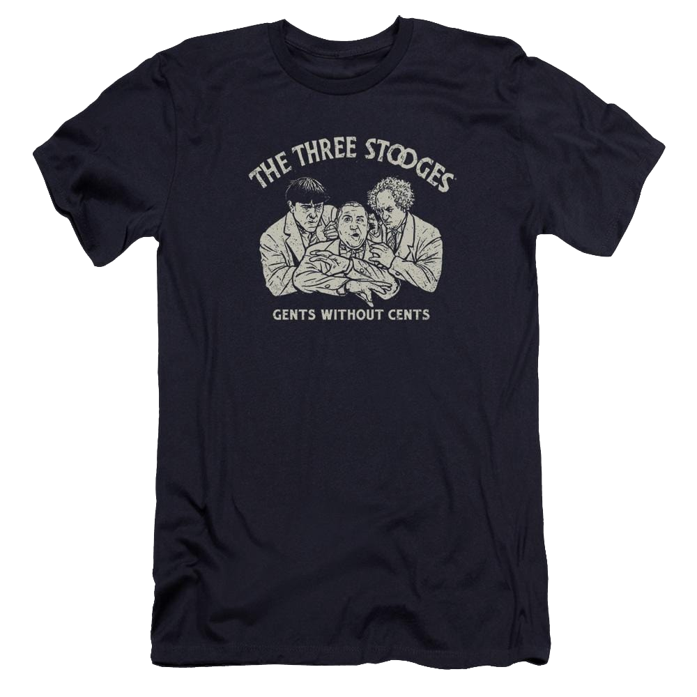 The Three Stooges Without Cents Men's Premium Slim Fit T-Shirt Men's Premium Slim Fit T-Shirt The Three Stooges   