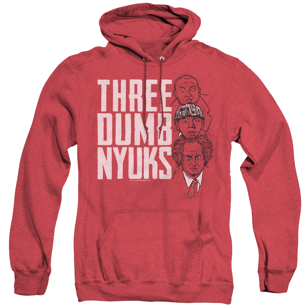 Three Stooges, The Three Dumb Nyuks - Heather Pullover Hoodie Heather Pullover Hoodie The Three Stooges   