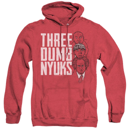 Three Stooges, The Three Dumb Nyuks - Heather Pullover Hoodie Heather Pullover Hoodie The Three Stooges   