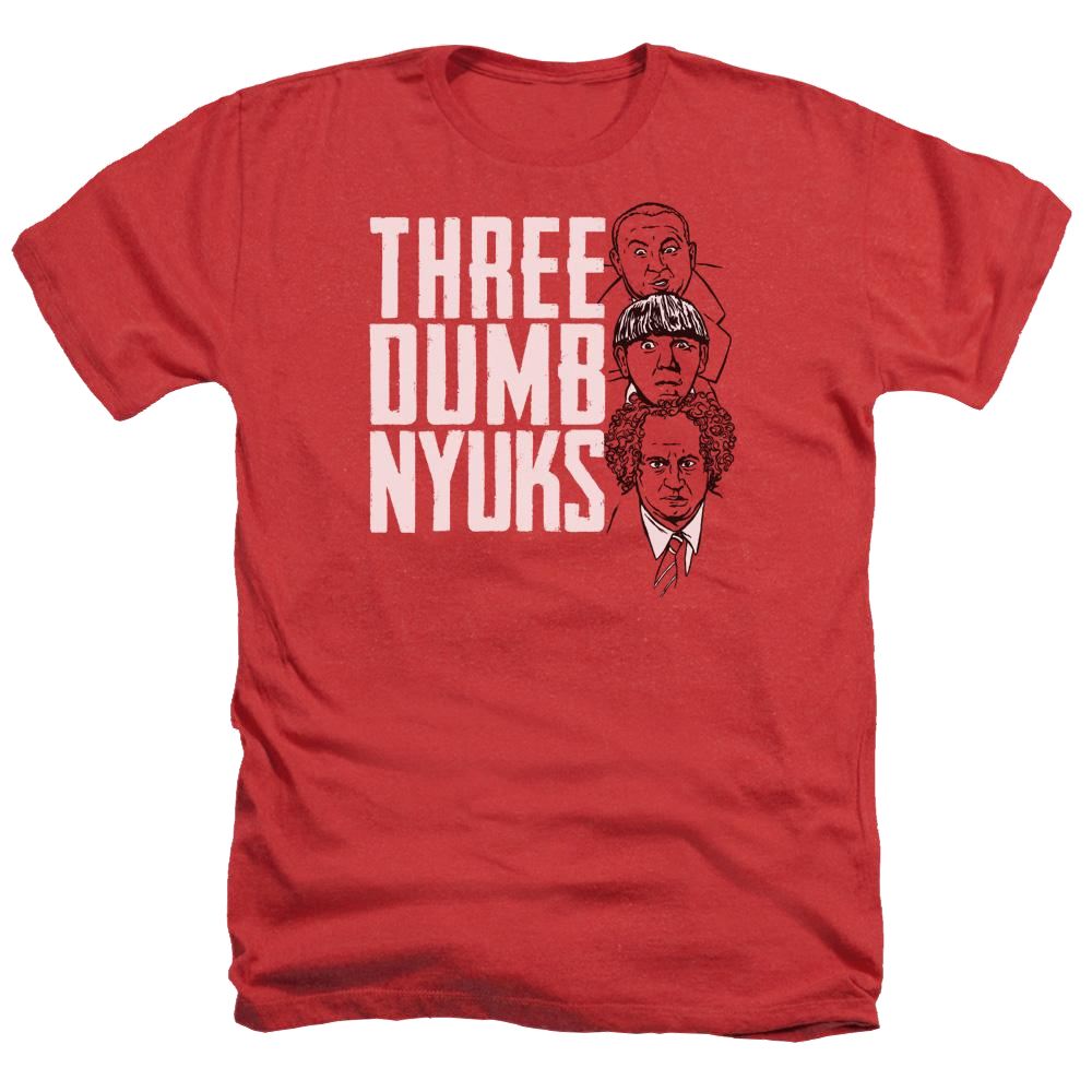 The Three Stooges Three Dumb Nyuks Men's Heather T-Shirt Men's Heather T-Shirt The Three Stooges   