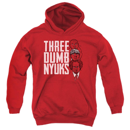 The Three Stooges Three Dumb Nyuks Youth Hoodie (Ages 8-12) Youth Hoodie (Ages 8-12) The Three Stooges   