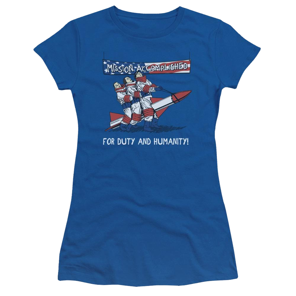 The Three Stooges Mission Accomplished Juniors T-Shirt Juniors T-Shirt The Three Stooges   