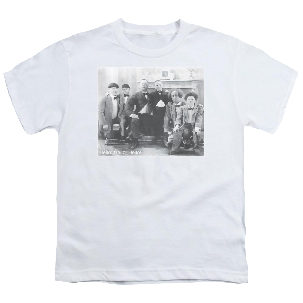 The Three Stooges Hello Youth T-Shirt (Ages 8-12) Youth T-Shirt (Ages 8-12) The Three Stooges   