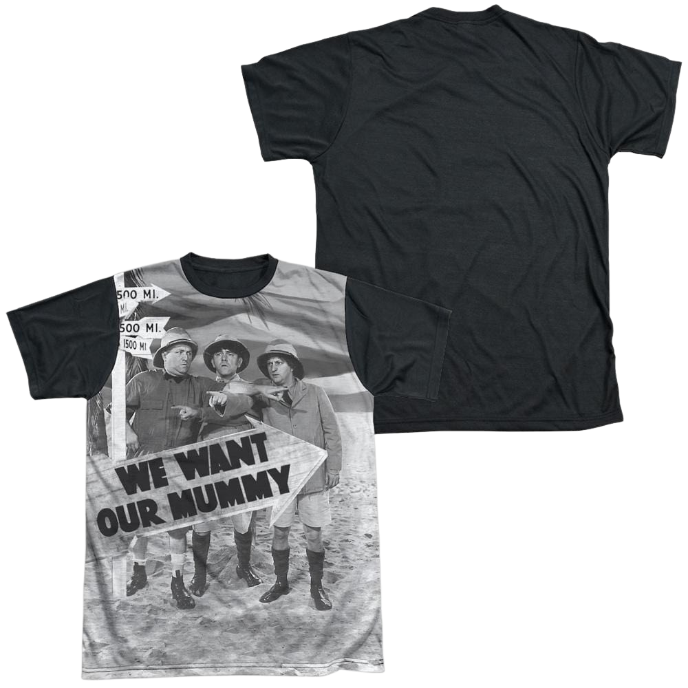 The Three Stooges Tunis 1500 Men's Black Back T-Shirt Men's Black Back T-Shirt The Three Stooges   