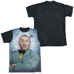 The Three Stooges Curly Heads Men's Black Back T-Shirt Men's Black Back T-Shirt The Three Stooges   