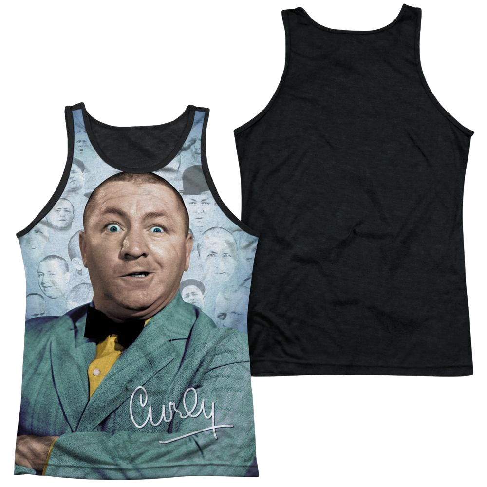 The Three Stooges Curly Heads Men's Black Back Tank Men's Black Back Tank The Three Stooges   