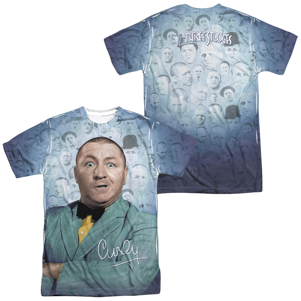 The Three Stooges Curly Heads Men's All Over Print T-Shirt Men's All-Over Print T-Shirt The Three Stooges   