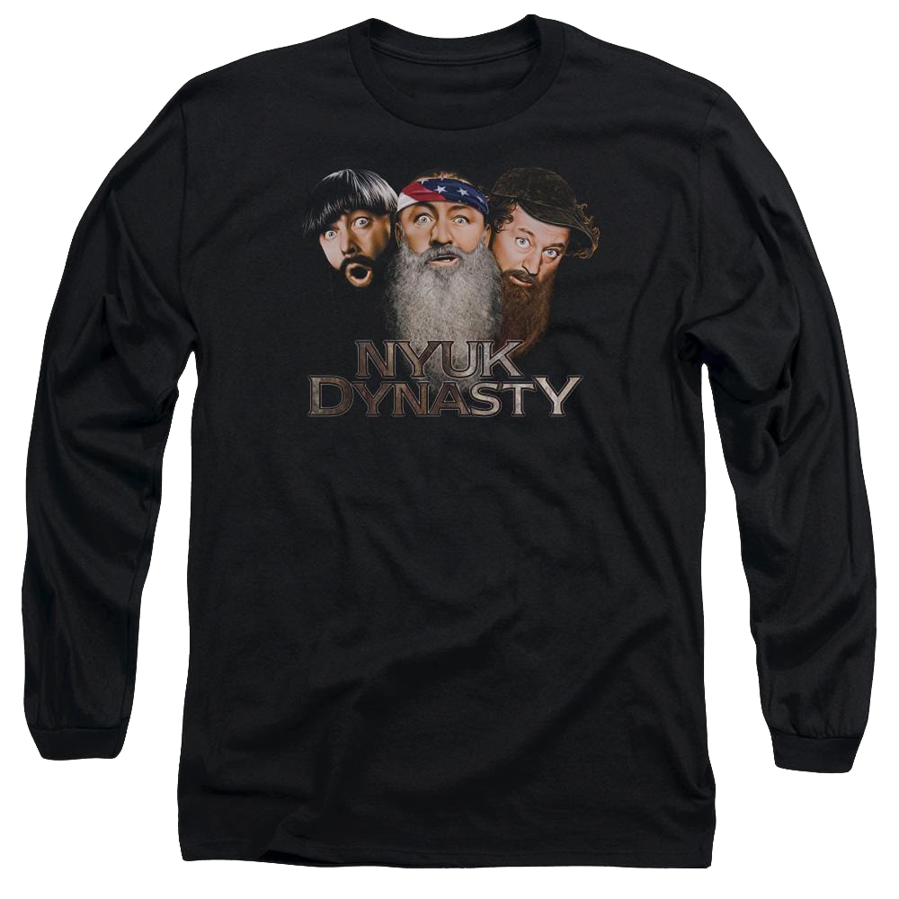 The Three Stooges Nyuk Dynasty 2 Men's Long Sleeve T-Shirt Men's Long Sleeve T-Shirt The Three Stooges   