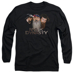 The Three Stooges Nyuk Dynasty 2 Men's Long Sleeve T-Shirt Men's Long Sleeve T-Shirt The Three Stooges   