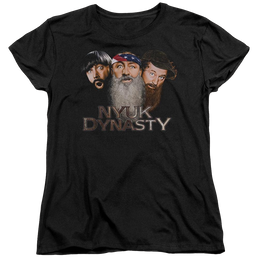 The Three Stooges Nyuk Dynasty 2 Women's T-Shirt Women's T-Shirt The Three Stooges   