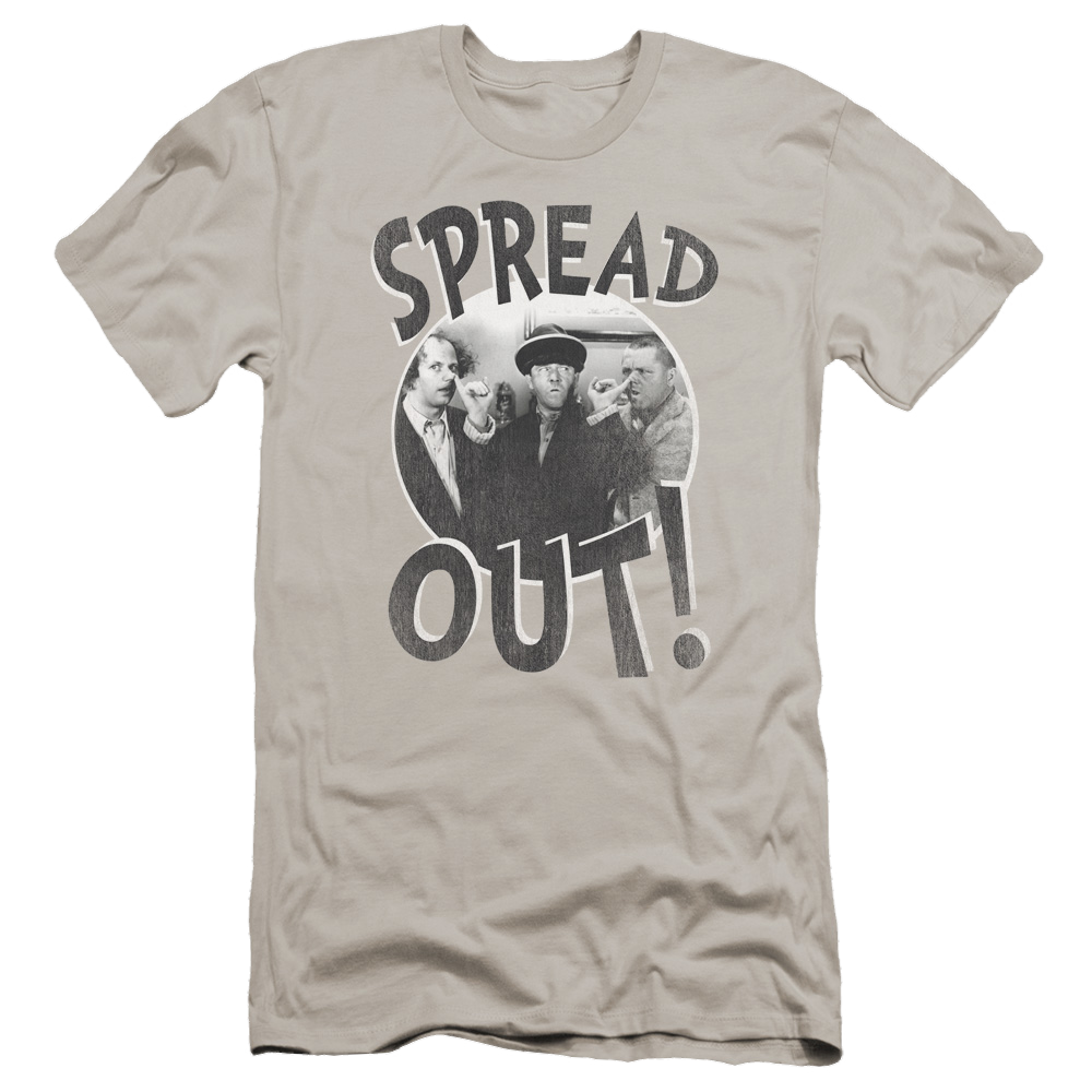 The Three Stooges Spread Out Men's Premium Slim Fit T-Shirt Men's Premium Slim Fit T-Shirt The Three Stooges   