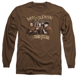 The Three Stooges Why I Oughta Men's Long Sleeve T-Shirt Men's Long Sleeve T-Shirt The Three Stooges   
