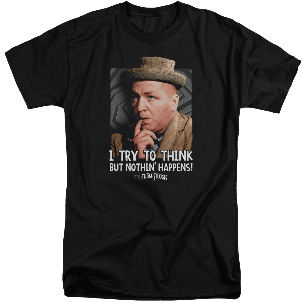The Three Stooges Try To Think Men's Tall Fit T-Shirt Men's Tall Fit T-Shirt The Three Stooges   