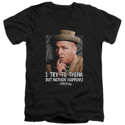 The Three Stooges Try To Think Men's V-Neck T-Shirt Men's V-Neck T-Shirt The Three Stooges   