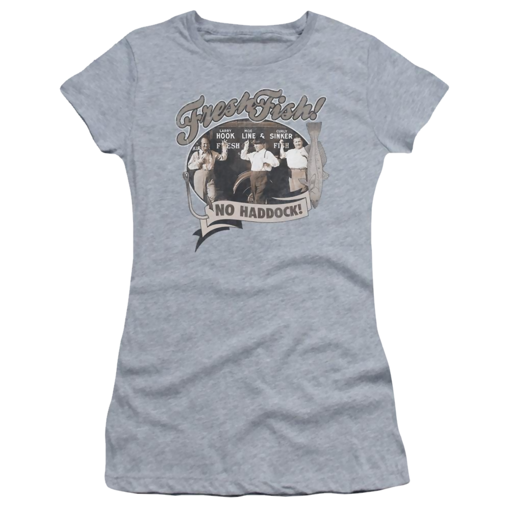 The Three Stooges Fresh Fish Juniors T-Shirt Juniors T-Shirt The Three Stooges   