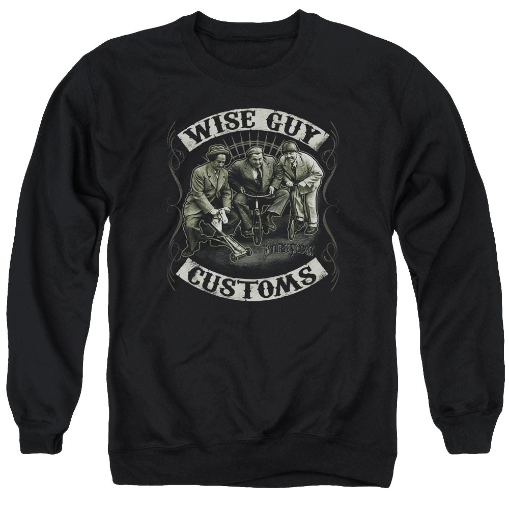 The Three Stooges Wise Guy Customs Men's Crewneck Sweatshirt Men's Crewneck Sweatshirt The Three Stooges   