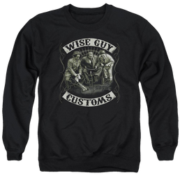 The Three Stooges Wise Guy Customs Men's Crewneck Sweatshirt Men's Crewneck Sweatshirt The Three Stooges   