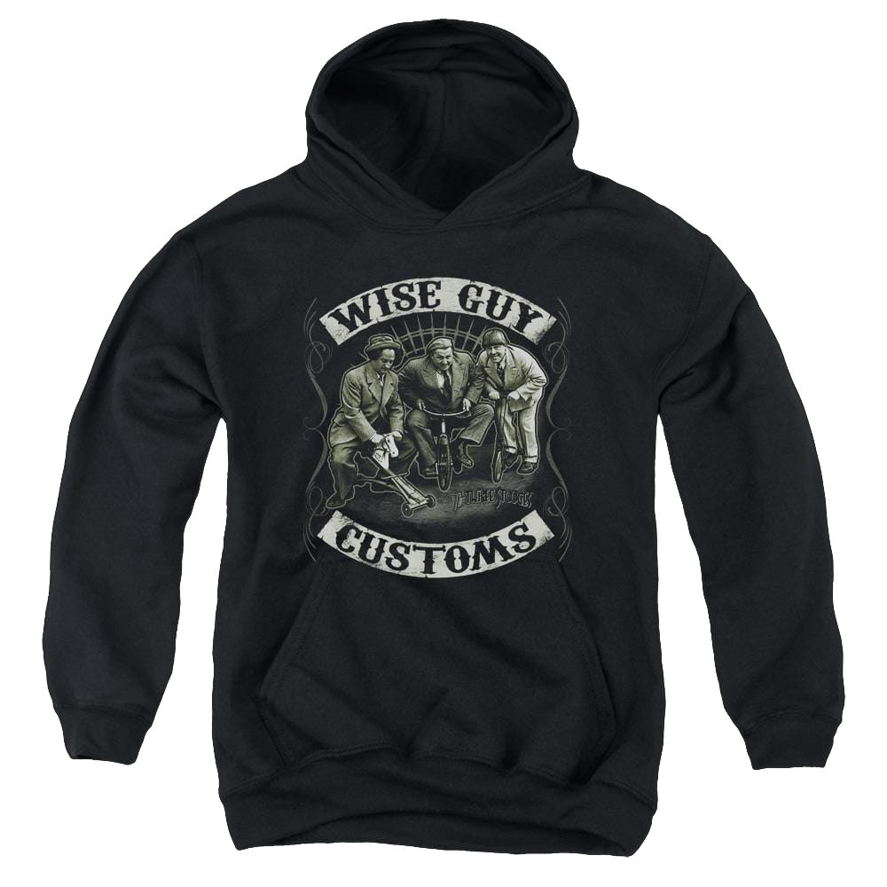 The Three Stooges Wise Guy Customs Youth Hoodie (Ages 8-12) Youth Hoodie (Ages 8-12) The Three Stooges   
