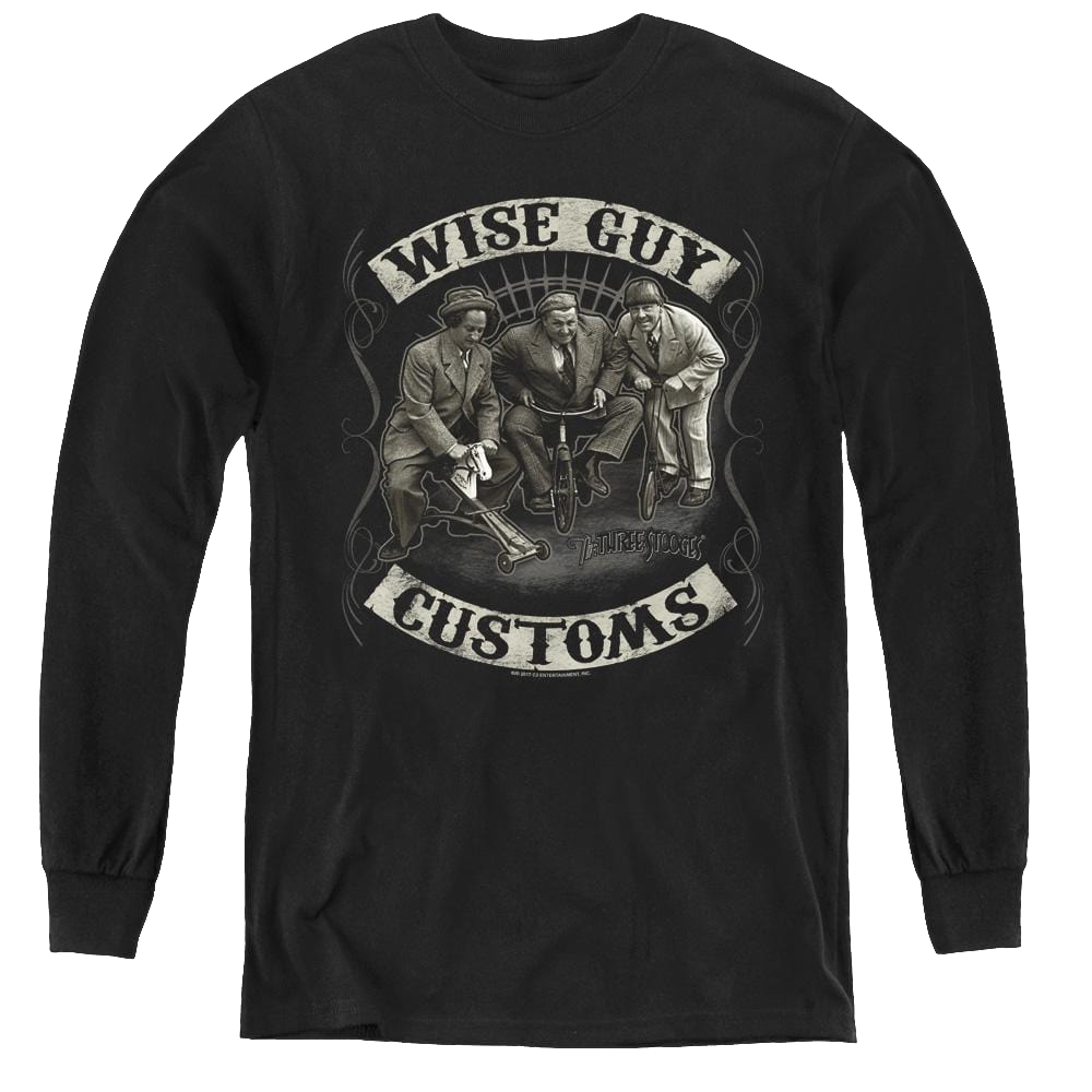 Three Stooges, The Wise Guy Customs - Youth Long Sleeve T-Shirt Youth Long Sleeve T-Shirt The Three Stooges   