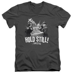 The Three Stooges Hold Still Men's V-Neck T-Shirt Men's V-Neck T-Shirt The Three Stooges   