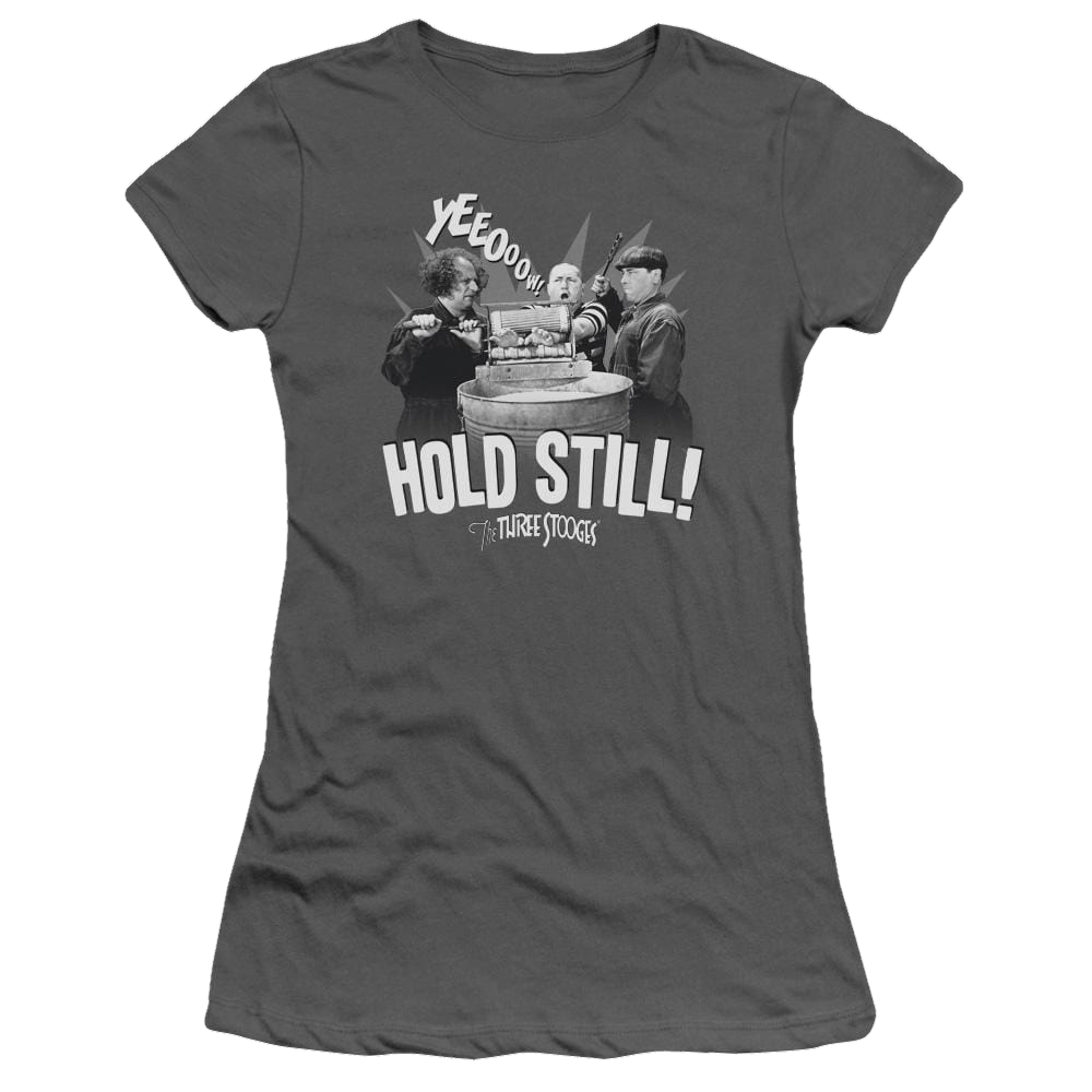 The Three Stooges Hold Still Juniors T-Shirt Juniors T-Shirt The Three Stooges   