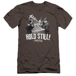 The Three Stooges Hold Still Men's Premium Slim Fit T-Shirt Men's Premium Slim Fit T-Shirt The Three Stooges   