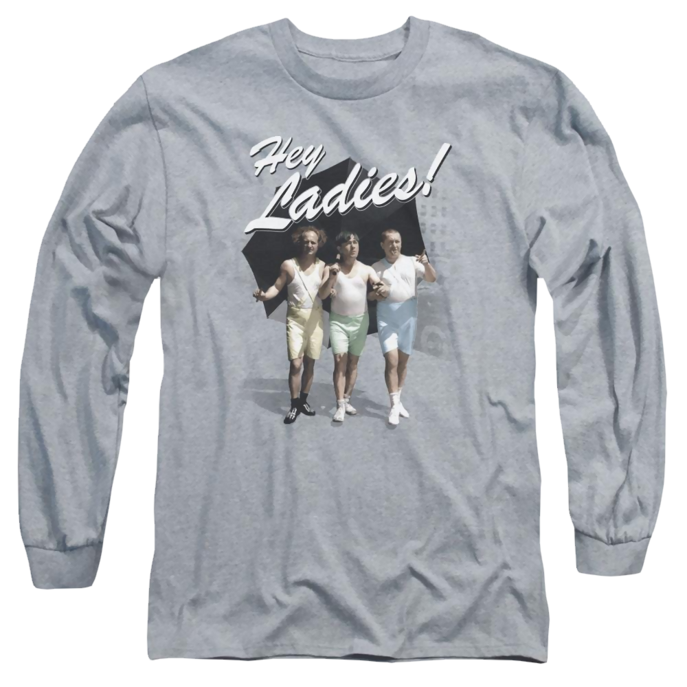 The Three Stooges Hey Ladies Men's Long Sleeve T-Shirt Men's Long Sleeve T-Shirt The Three Stooges   