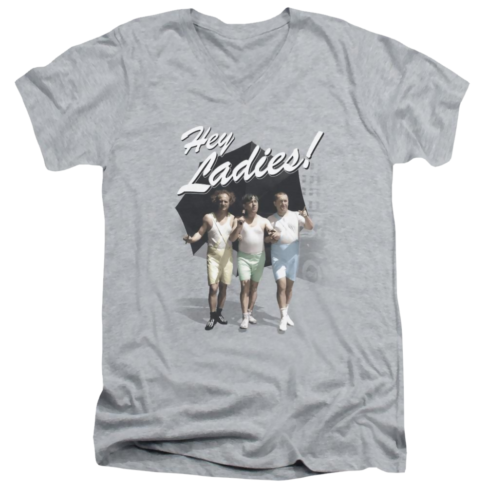 The Three Stooges Hey Ladies Men's V-Neck T-Shirt Men's V-Neck T-Shirt The Three Stooges   
