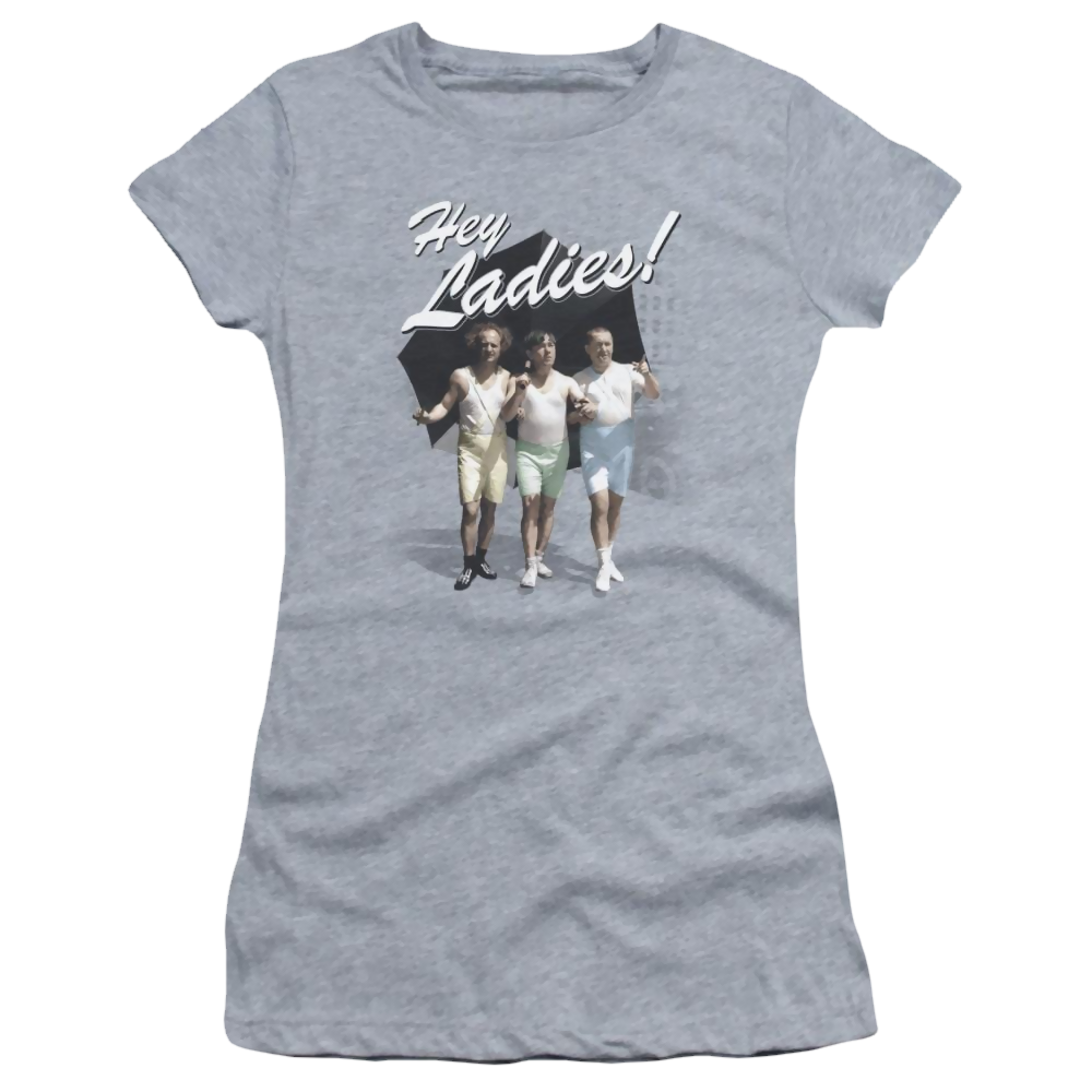 The Three Stooges Hey Ladies Juniors T-Shirt Juniors T-Shirt The Three Stooges   