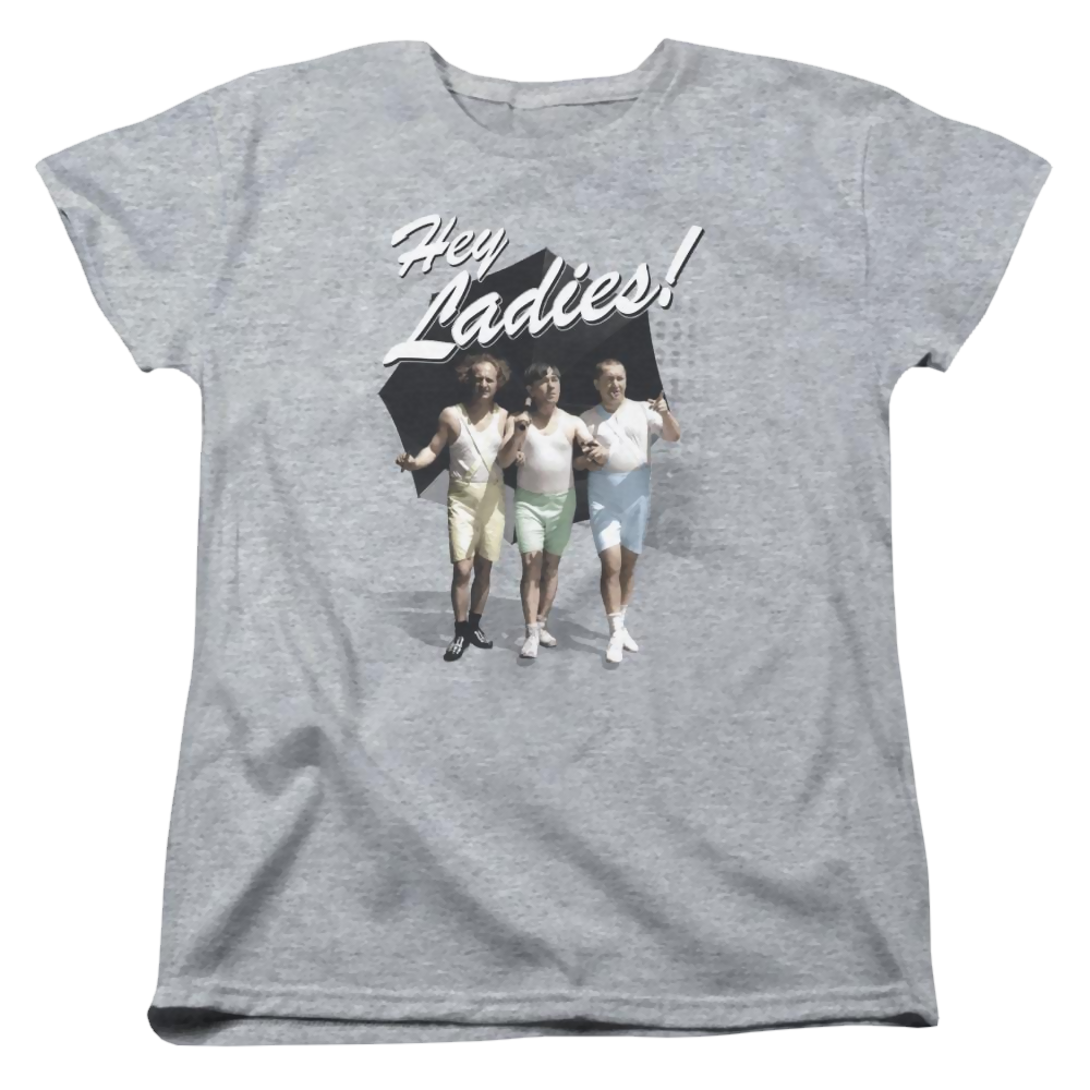 The Three Stooges Hey Ladies Women's T-Shirt Women's T-Shirt The Three Stooges   