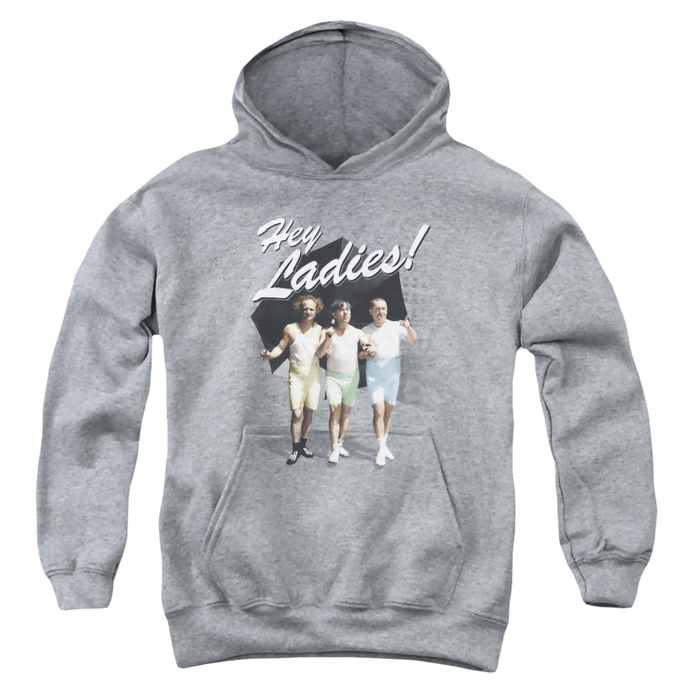 The Three Stooges Hey Ladies Youth Hoodie (Ages 8-12) Youth Hoodie (Ages 8-12) The Three Stooges   