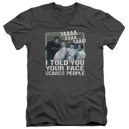 The Three Stooges Scares People Men's V-Neck T-Shirt Men's V-Neck T-Shirt The Three Stooges   